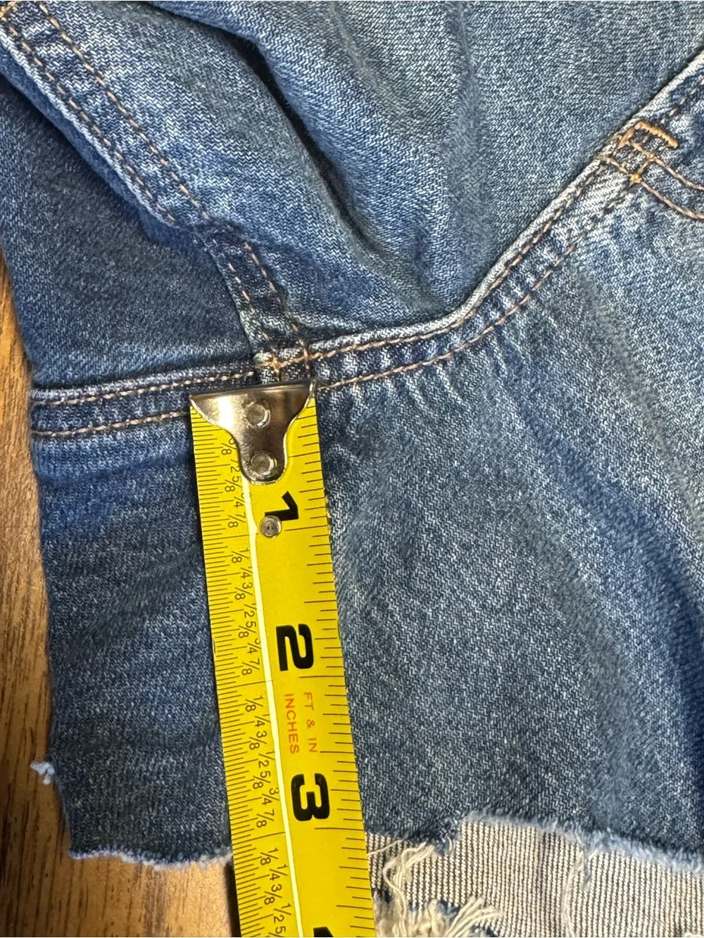 AE 3” Rigid Super High Waist Relaxed Denim Shorts SZ 8 - Picture 14 of 14